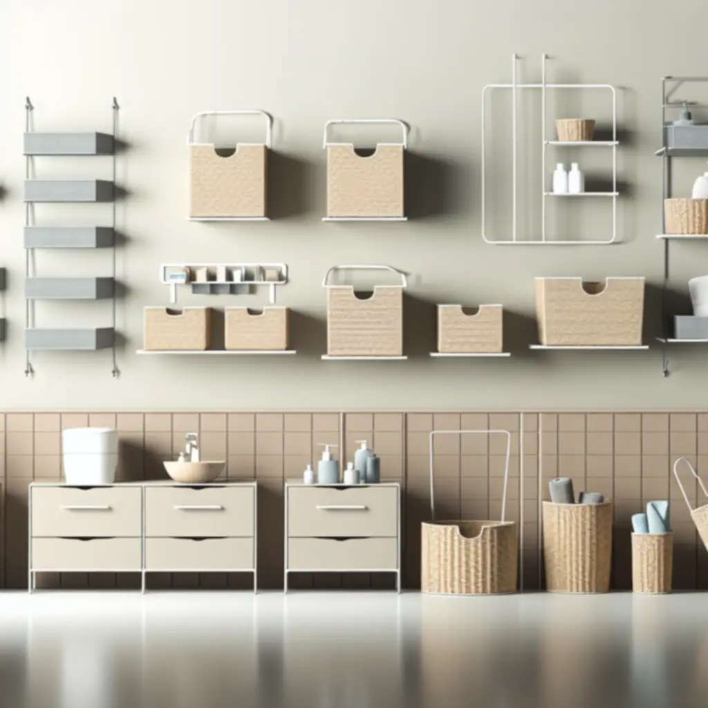 Zestaw półek i organizerów łazienkowych HomeSortia