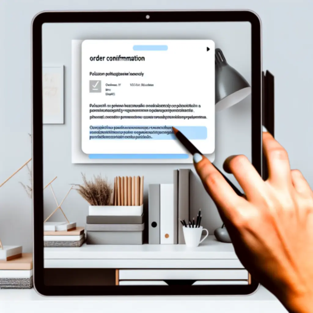 Potwierdzenie finalizacji zamówienia w HomeSortia